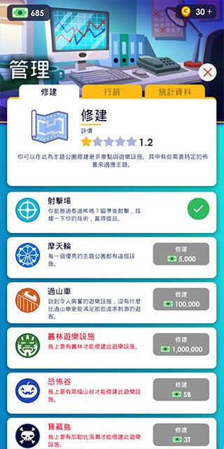 闲置主题公园大亨国际服