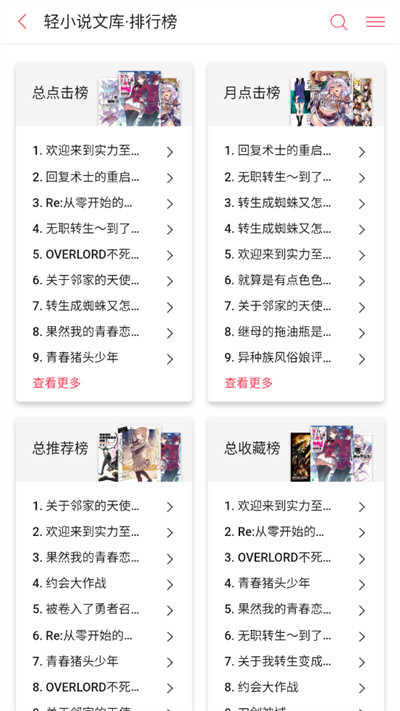 哔哩轻小说2025截图1