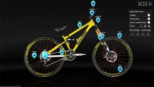 Bike 3D configurations山地自行车
