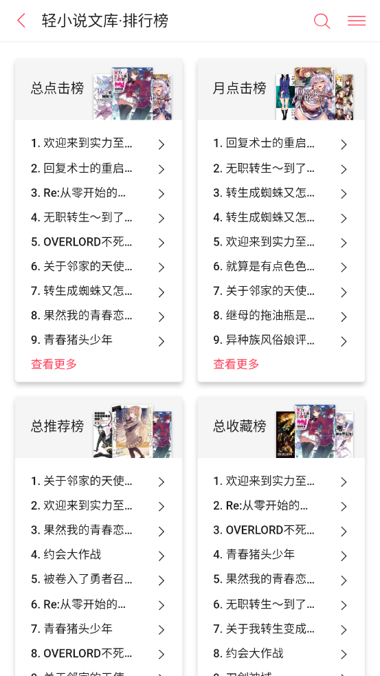 哔哩轻小说手机版