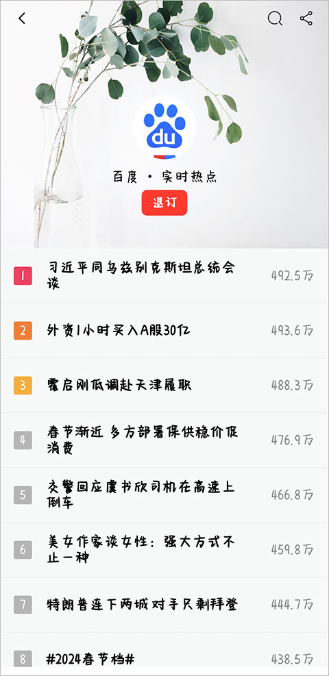 今日热榜截图1