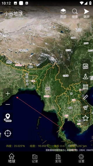 小谷地球卫星地图