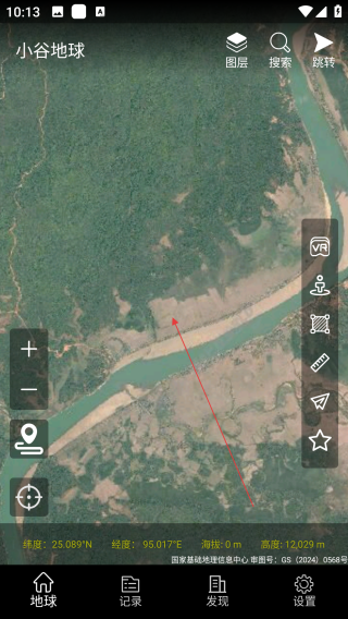 小谷地球卫星地图