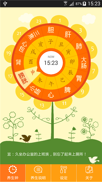 十二时辰经络养生钟