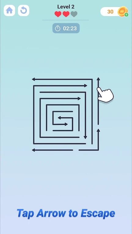 箭头指向拼图游戏(ArrowOut)截图1