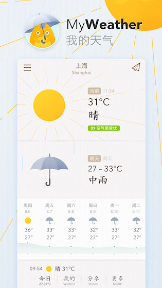 我的天气最新版截图0