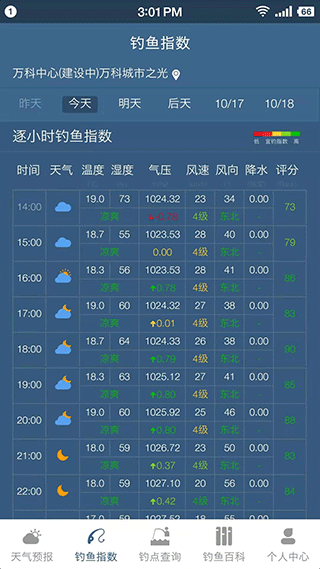 钓鱼天气预报专业版截图1