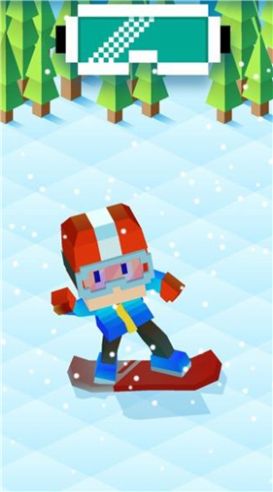 像素方块滑雪截图2