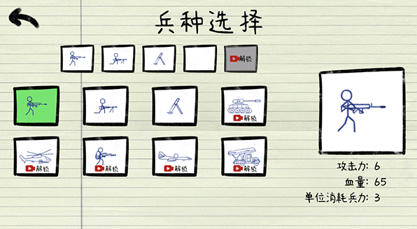 纸上火柴人战争