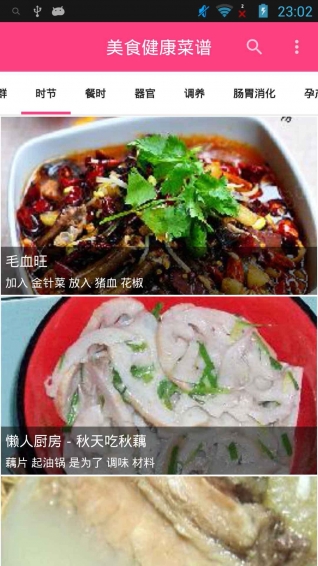 美食健康菜谱截图2