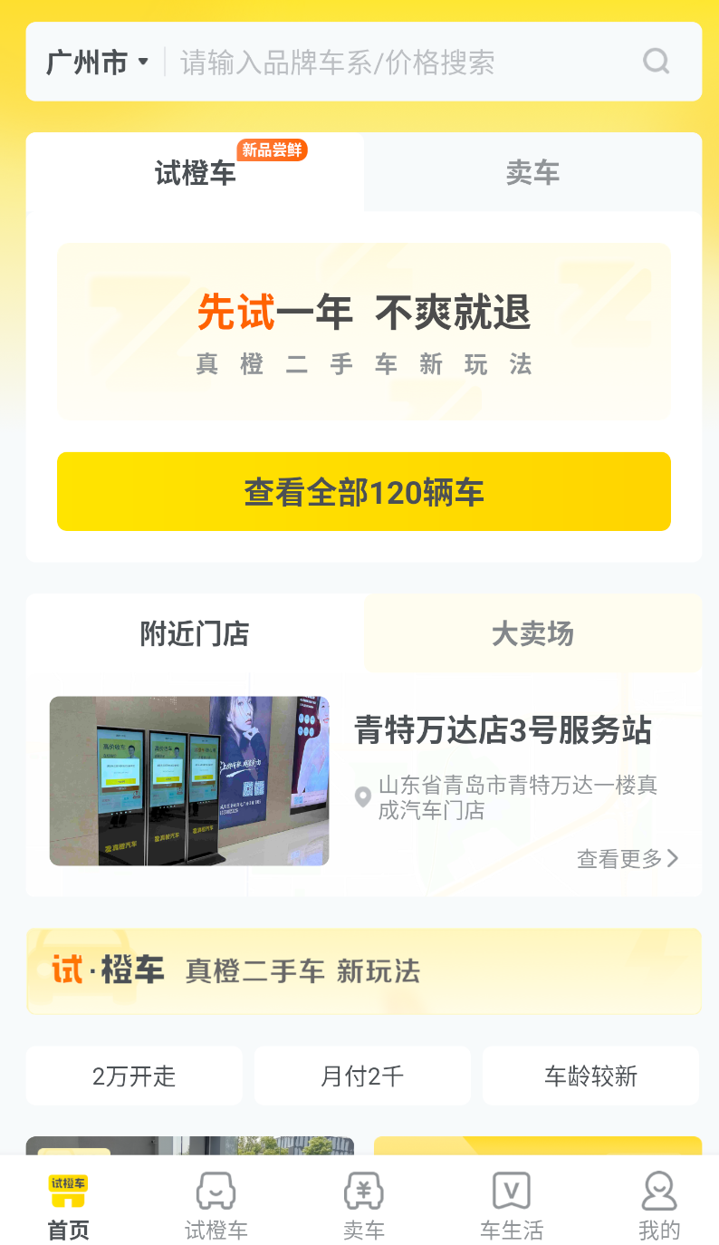 真橙二手车截图1
