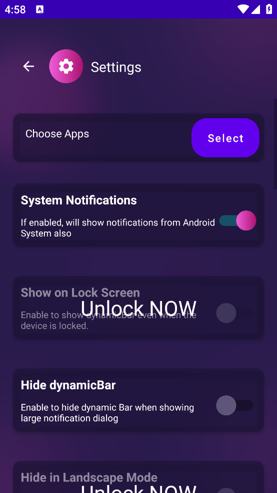 dynamicBar灵动岛截图0