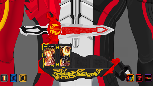 假面骑士刃王剑十圣刃(SaberSwordriverSIM)