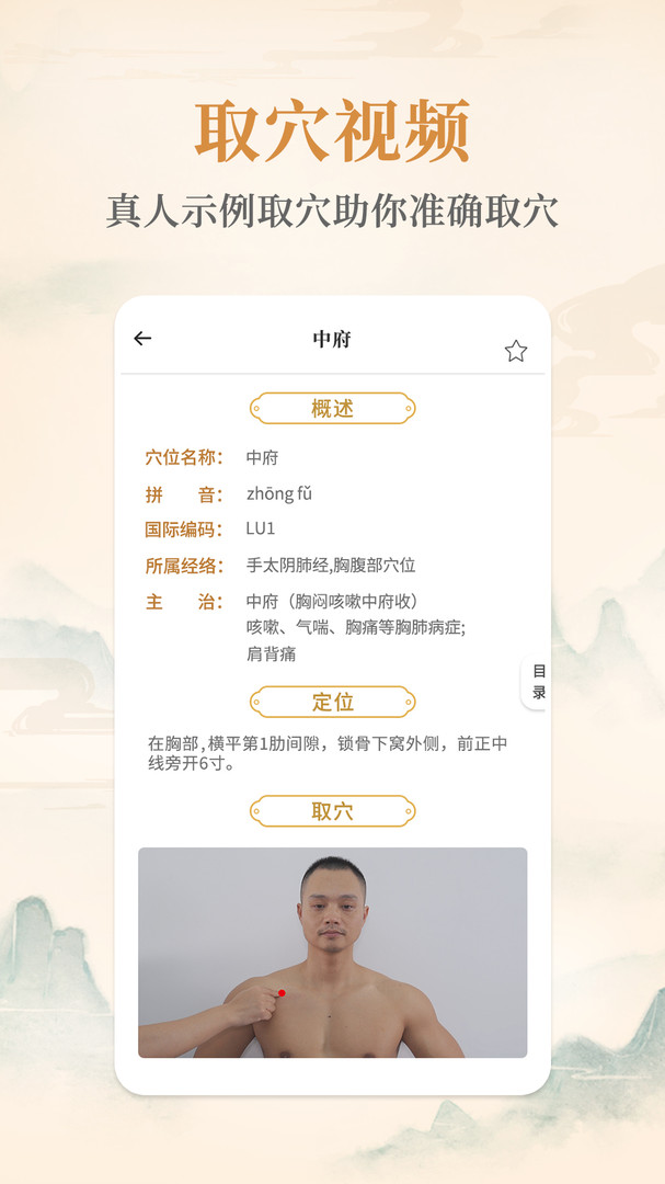 经络穴位标准指南截图3