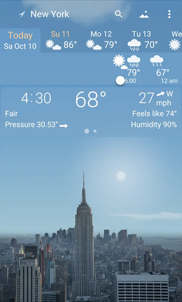 YoWindow天气截图3