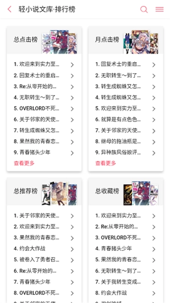 哔哩轻小说官网版截图1