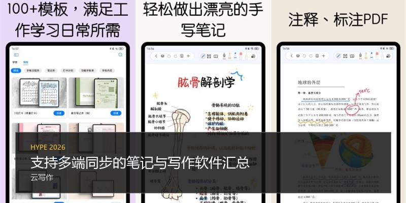 支持多端同步的笔记与写作软件汇总