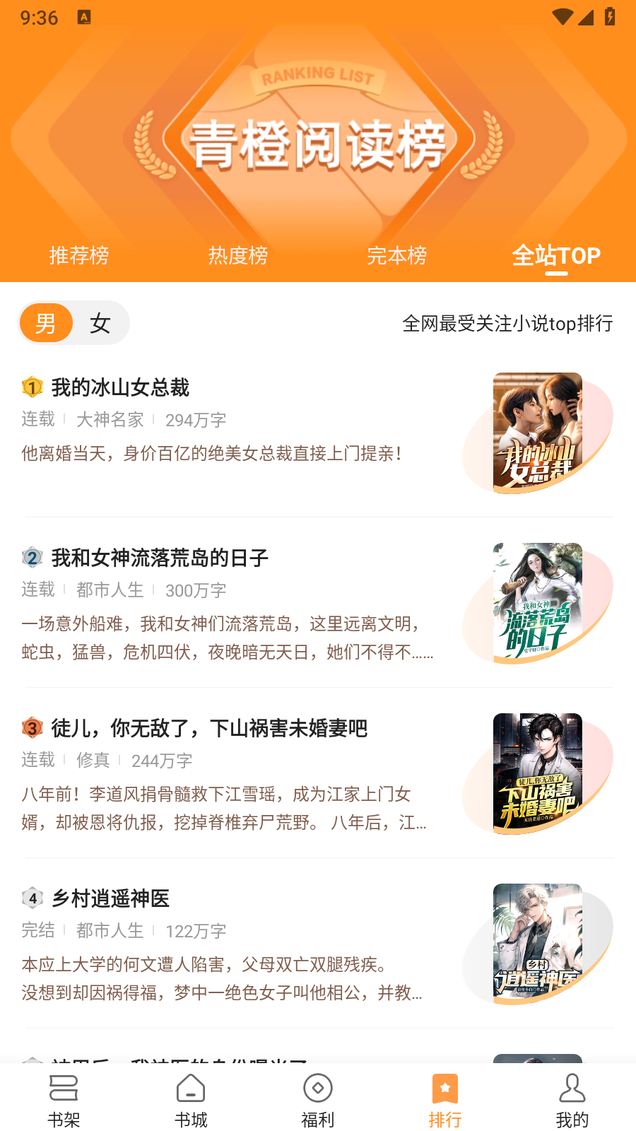 青橙小说纯净版截图1