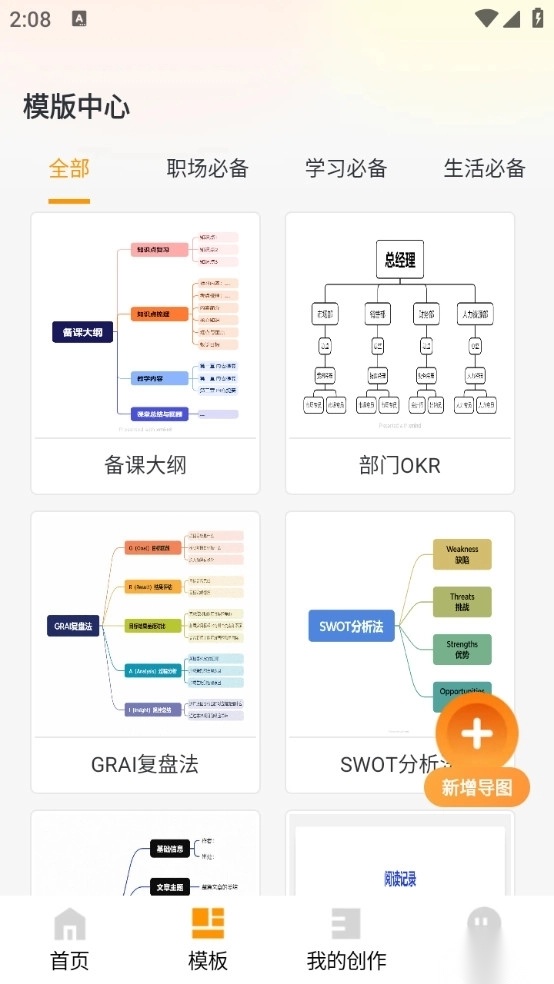 工作思维导图手机版截图1