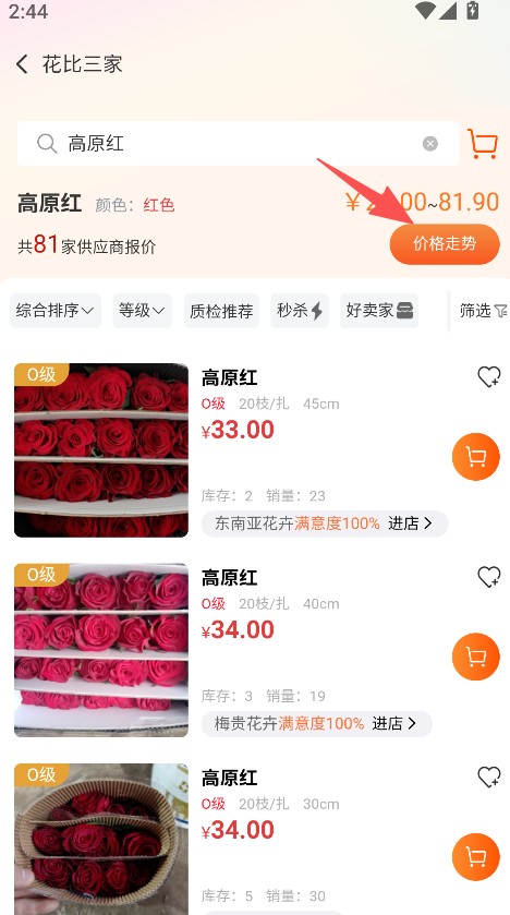 花比三家