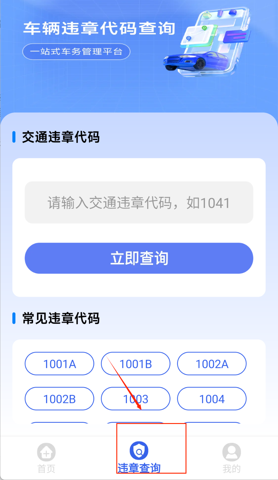 123违章免费速查