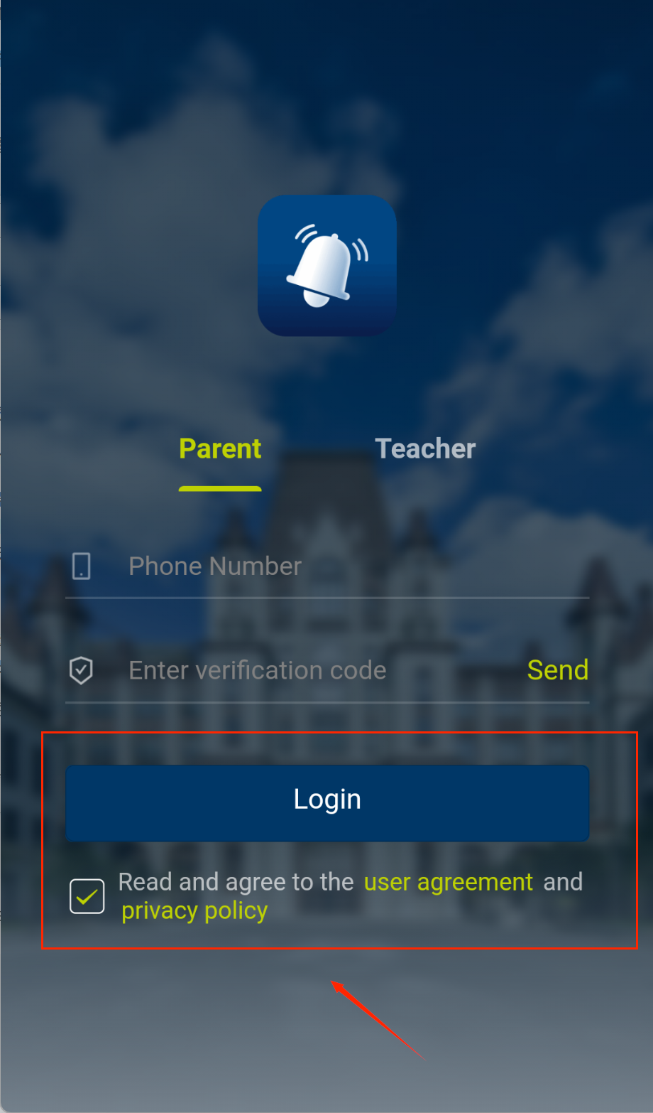 Infocare Parent Portal通知中心
