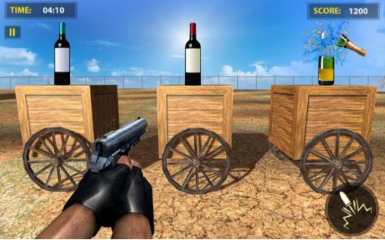 瓶子射击挑战游戏截图1
