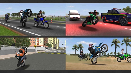 Moto Wheelie 3D摩托飞车金币版截图1