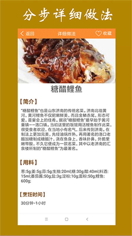美食家常菜谱截图1