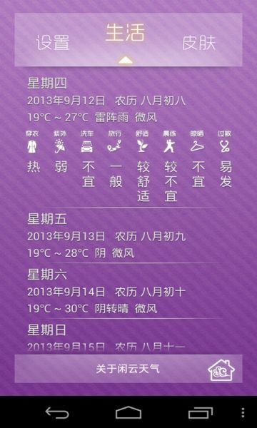闲云天气截图0