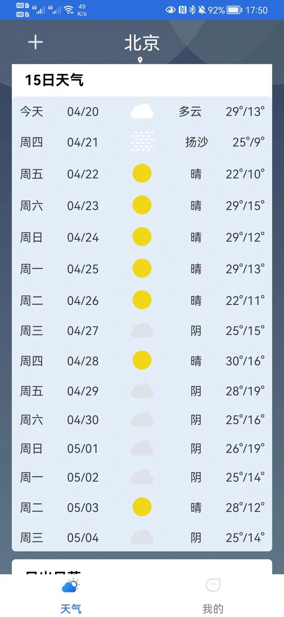 福瑞天气截图1