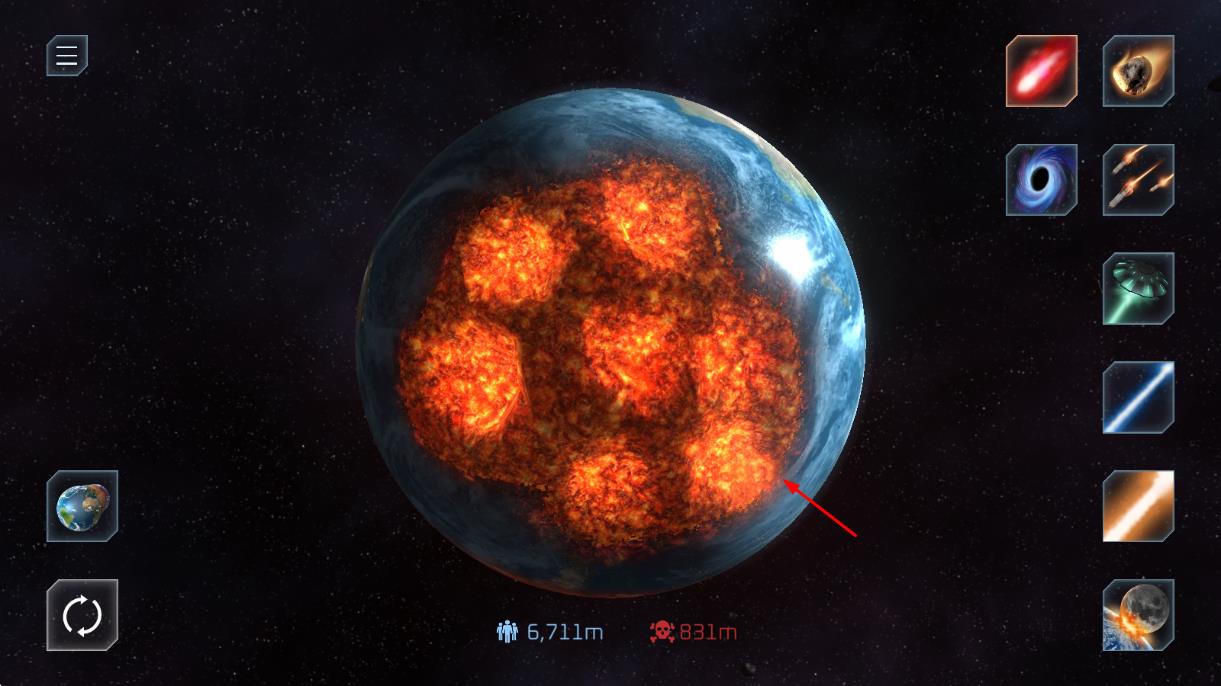 行星粉碎模拟