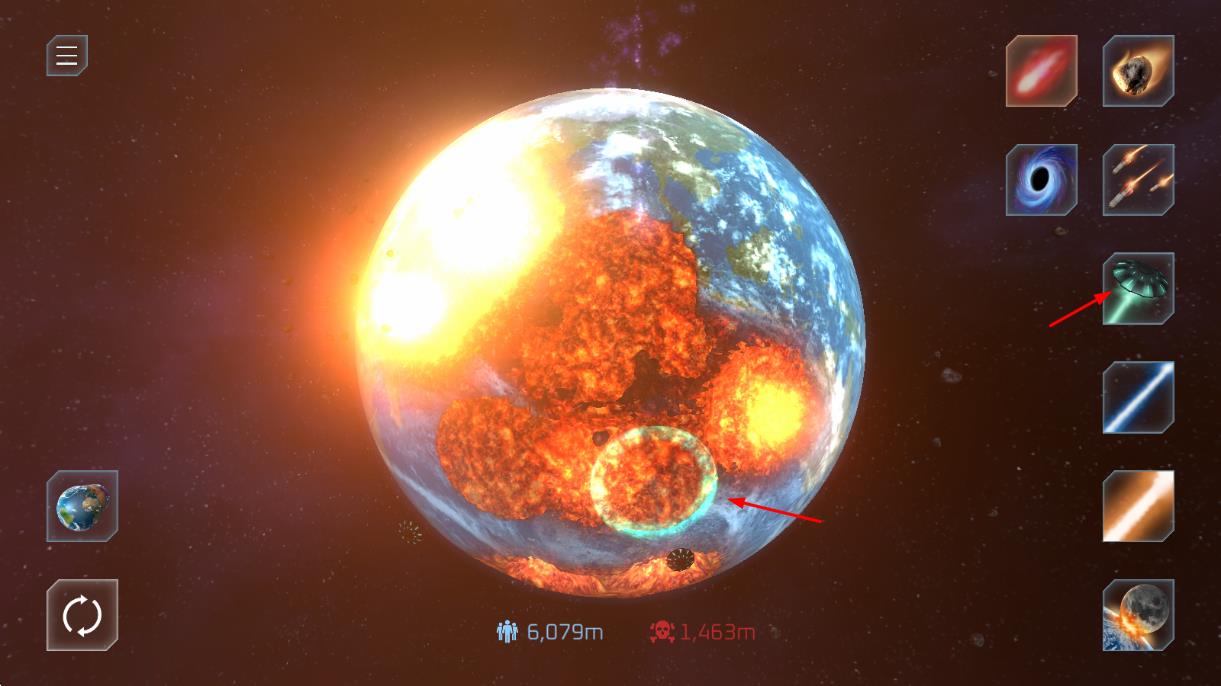 行星粉碎模拟