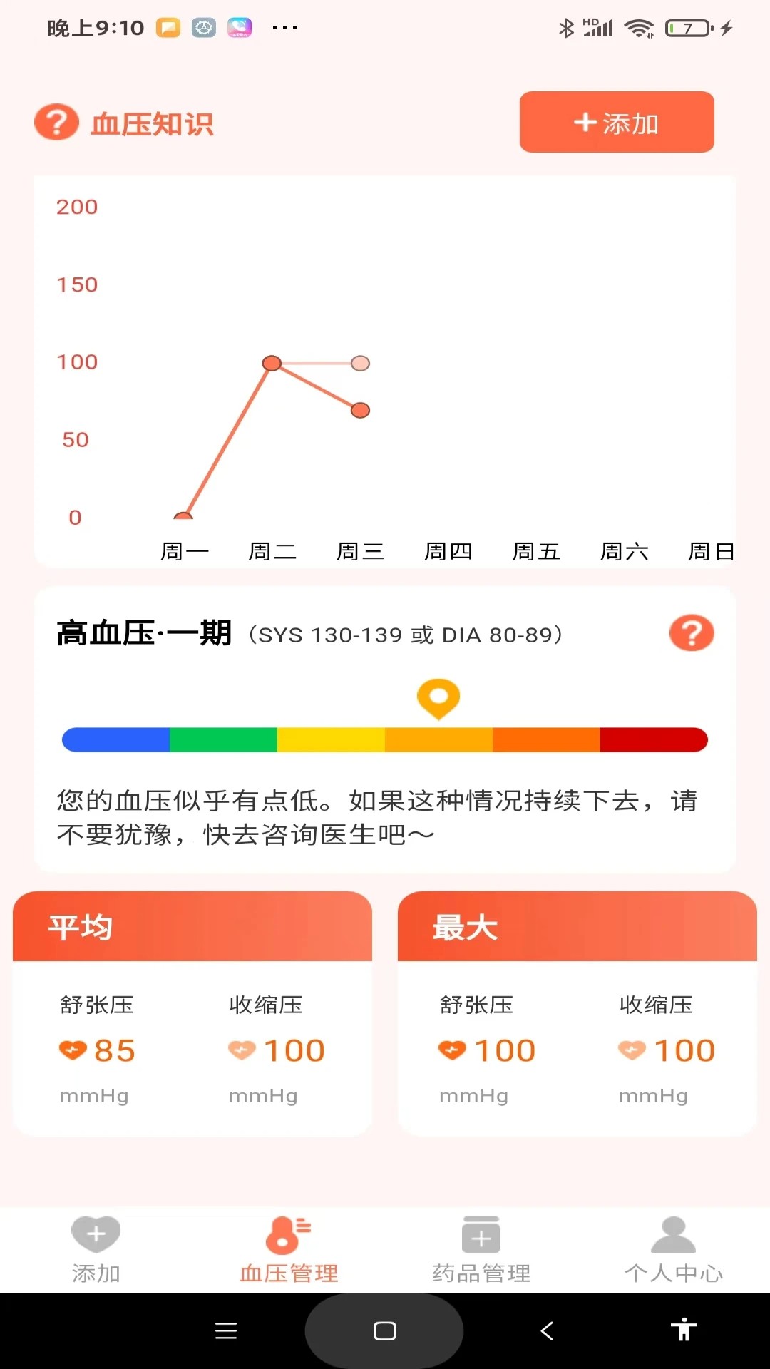 血压健康管理截图0