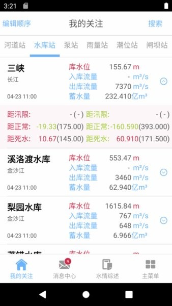 长江水情截图2