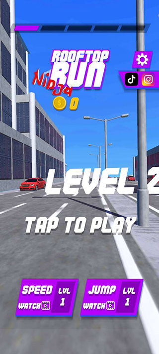 屋顶忍者跑