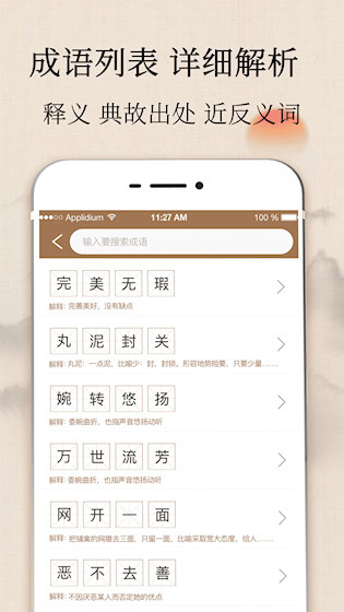 成语字典安卓版截图1