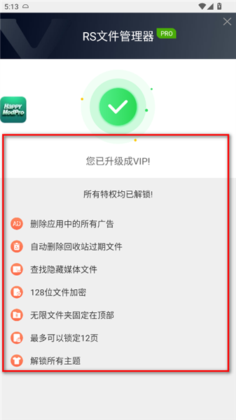 rs文件管理器解锁vip版