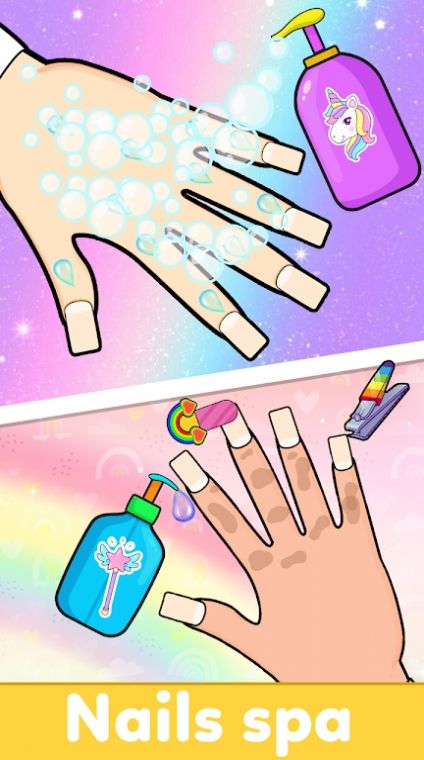 儿童美甲沙龙女孩游戏中文版截图2