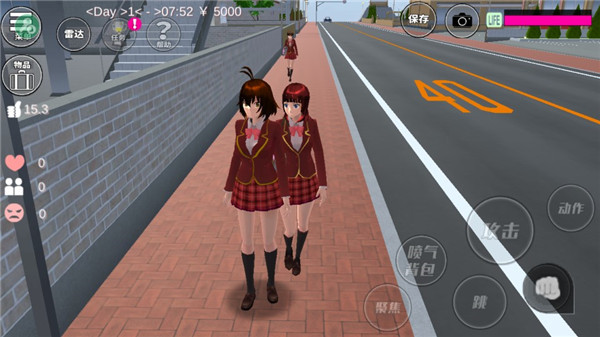 七七酱同款樱花校园模拟器无广告英文版截图4
